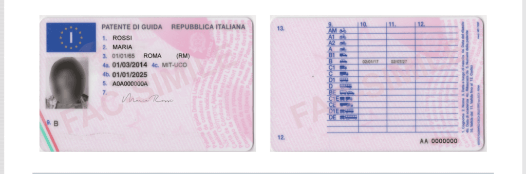 Italiensk kørekort