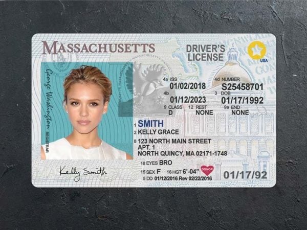 Massachusetts-i jogosítvány