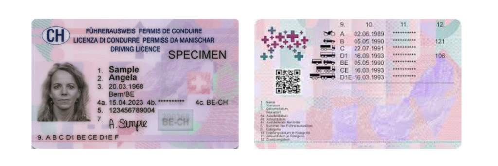 Permis de conducere Elveția